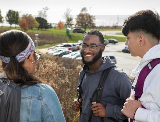 Students on campus